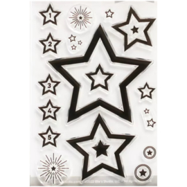 Siliconen stempel - sterren