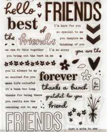 Siliconen stempel - friends