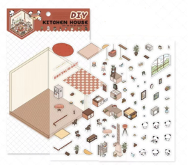 3D Scene stickers- Restaurant