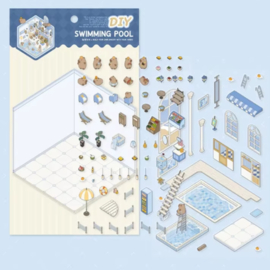 3D Scene stickers- Zwembad