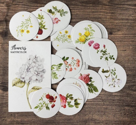 Stickers | Rondje met bloem