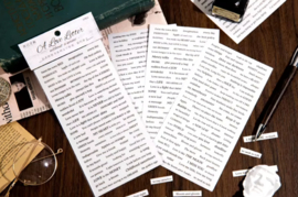 Teksten | wit met zwarte letters
