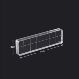 Stempelblokken Acryl - 5 formaten