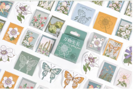 Stickers | Vlinders en bloemen