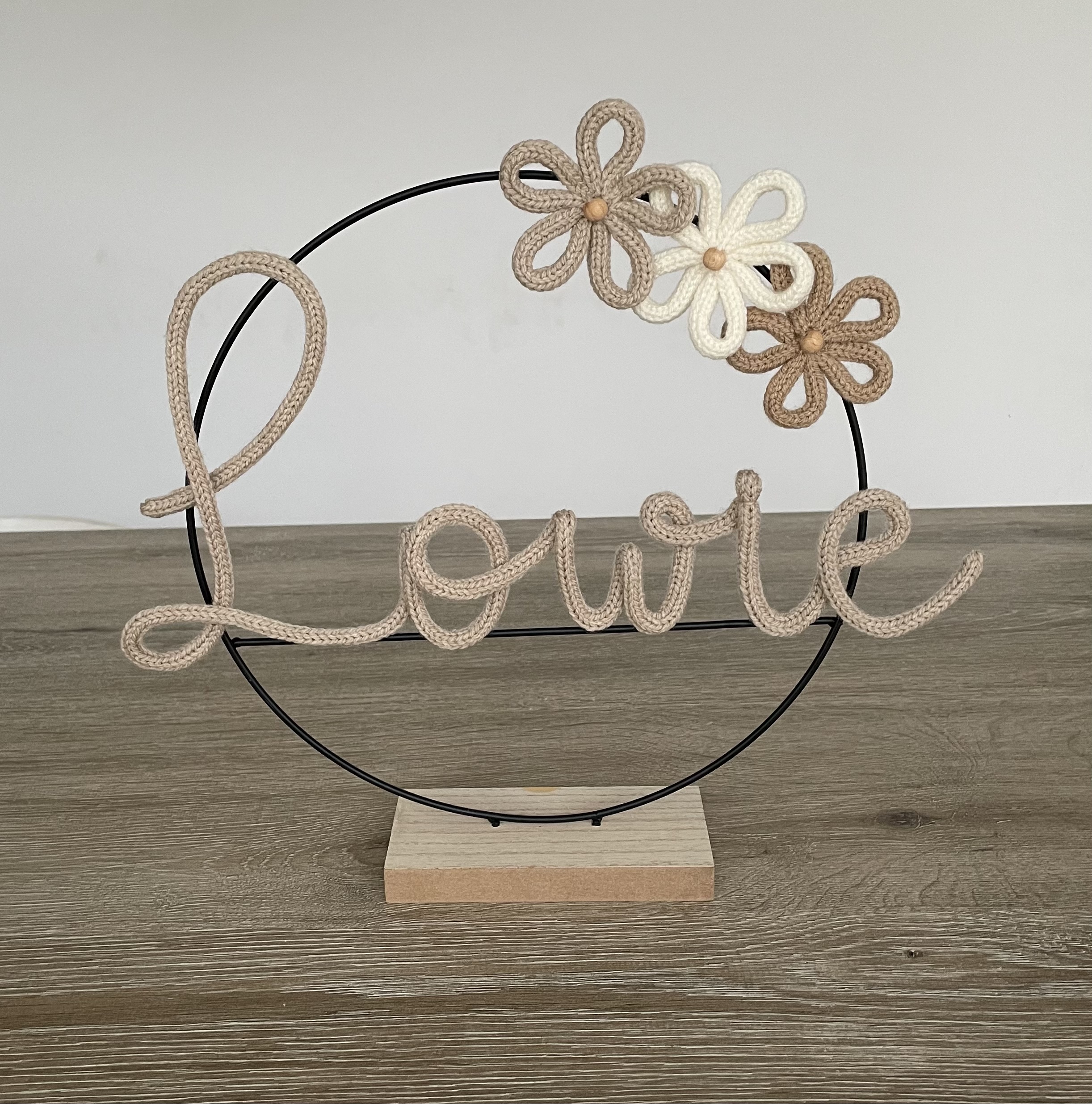 Punniknaam met bloemen