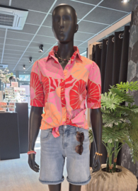MI PIACE blouse pofmouw desert anemone print coral MP202270