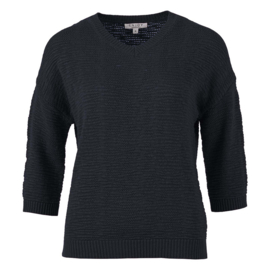 ENJOY pull 3/4 structuur indigo 422530