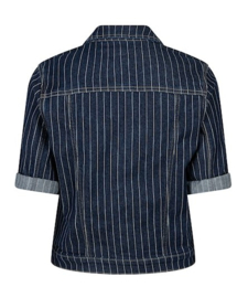 Red Button jas Jackie short sleeve denim pinstripe rinse SRB4835