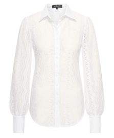 MI PIACE travelstof blouse kant white MP202352