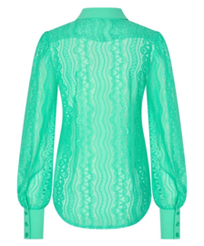 MI PIACE travelstof blouse kant mint leaf MP202352