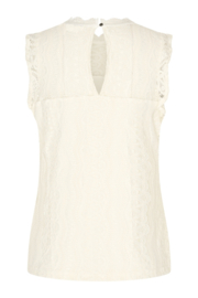 MI PIACE     .top mouwloos kant off white MP202486