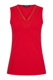 MI PIACE  top red met kant MP202254
