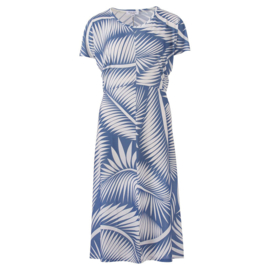 ENJOY jurk km palmblad print jeans 183790