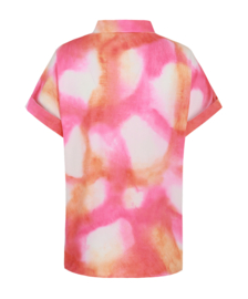 C&S The Label Como blouse super pink- color mix 25ZFXJ05