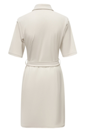 TRIPLE NINE. dress short sleeves with rouches and belt kit JK51826