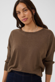SAINT TROPEZ pullover fondue fudge melange - brown 30500003