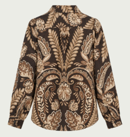 Elvira. blouse Marie grape paisley E5 26-013