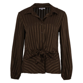 ENJOY. blouse strepen bruin 503636