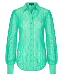 MI PIACE travelstof blouse kant mint leaf MP202352