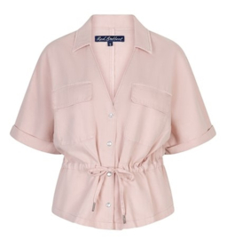 RED BUTTON top Drew drawstring Co/Lin blossom SRB4909