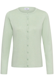 SAINT TROPEZ MilaSZ R-Neck Cardigan cameo green melange 30500005