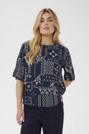 SAINT TROPEZ StephanieSZ blouse nightsky paisley mosaic - blue 30515280
