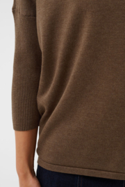 SAINT TROPEZ pullover fondue fudge melange - brown 30500003