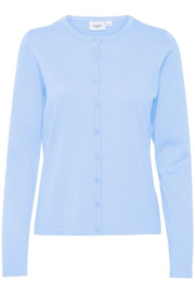 SAINT TROPEZ MilaSZ R-Neck Cardigan pullover chambray blue 30500005