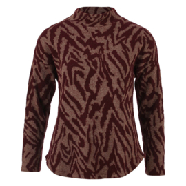 ENJOY sweater turtle jacquard port 475121