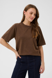 SAINT TROPEZ t-shirt fondue fudge melange - brown 30515636