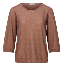 DREAMSTAR top Waldorf lurex rib bruin 131