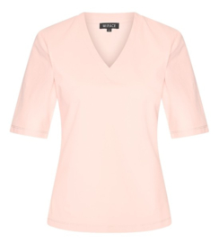 MI PIACE  top v-hals peachskin MP202271