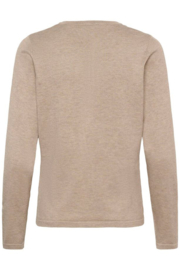 SAINT TROPEZ MilaSZ R-Neck Cardigan greige melange 30500005