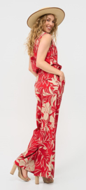 MI PIACE top tropical hibiscus print red MP202425