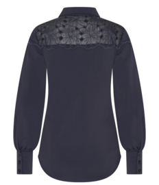 MI PIACE travelblouse dark blue kant MP202435