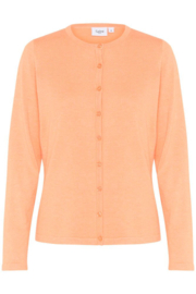 SAINT TROPEZ MilaSZ R-Neck Cardigan orange melange 30500005
