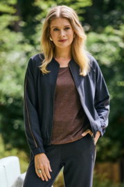 DREAMSTAR top Waldorf lurex rib bruin 131