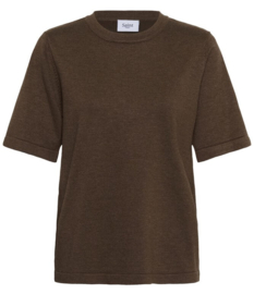 SAINT TROPEZ t-shirt fondue fudge melange - brown 30515636