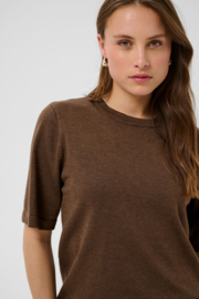 SAINT TROPEZ t-shirt fondue fudge melange - brown 30515636