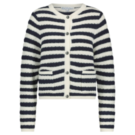RED BUTTON Danelle stripe ecru navy SRB4527
