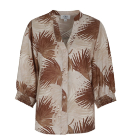 C&S The Label Shiba blouse offwhite-tiger eye 25ZQH05