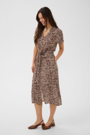 SAINT TROPEZ dress brown birch squiggles 30514168
