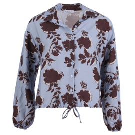 ENJOY. blouse bloemprint blauw 503679