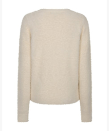 RED BUTTON. trui Sweet Fuzzy cream SRB5117