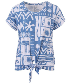 ENJOY blouson strik hierogliefen print jeans 156547
