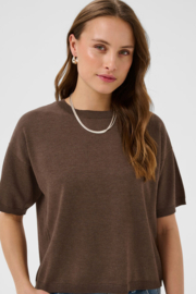 SAINT TROPEZ pullover fondue fudge melange - brown 30515337
