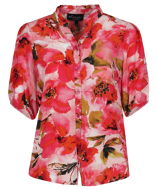 Elvira blouse Poppy flower E3 25-041