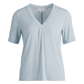 ENJOY t-shirt v-hals lurex jeans 166615
