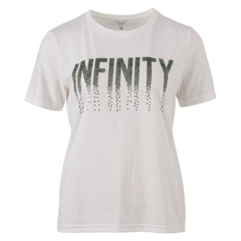 ENJOY t-shirt km infinity print ecru 165857