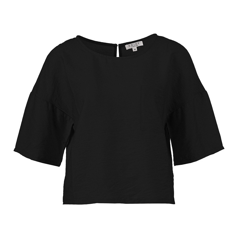 ENJOY top met zakje zwart 127069